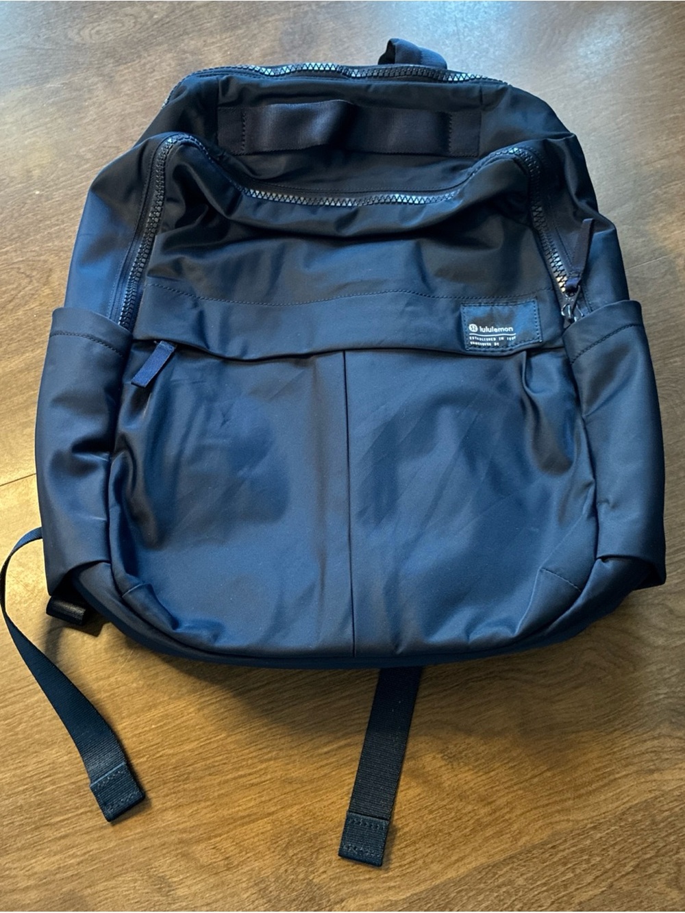 Lululemon Everyday Backpack 2.0 23L 16'' Blue Adjustable Straps Used Travel Bag